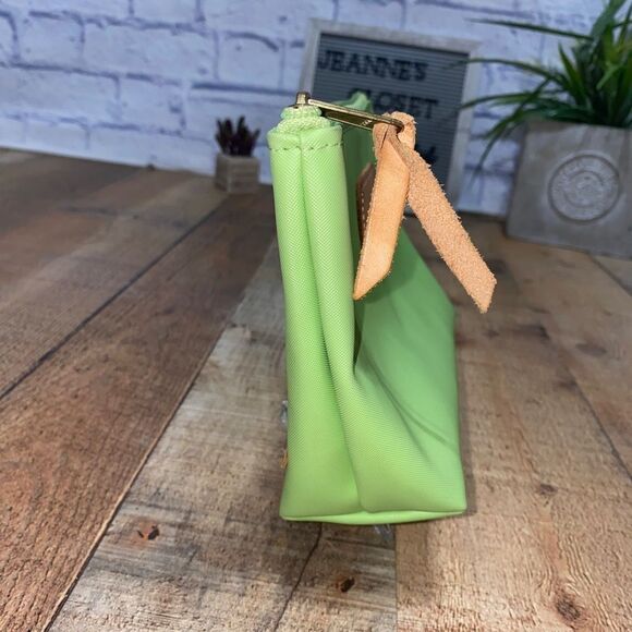 Jon Hart Grande Travel Cosmetic Bag “heather” good preowned lime green - Picture 4 of 12